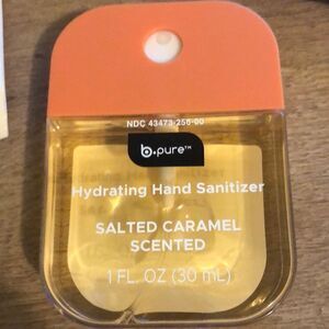 B pure Hydrating Hand sanitizer salted Carmel scented